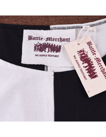 Black-white Quartered Medieval Surcoat