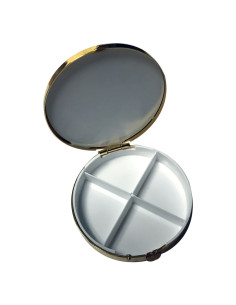 Birds Damasquinado pill box, 4 partitions 2