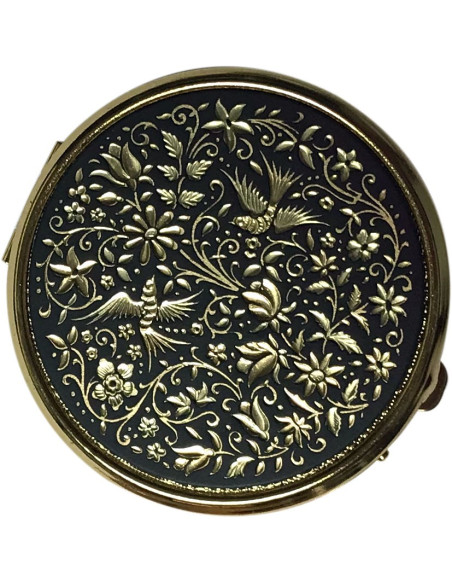 Birds Damasquinado pill box, 4 partitions Birds Damasquinado pill box, 4 partitions