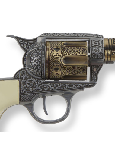 Colt 45 PeaceMaker revolver long buffalo grip, 27 cms.