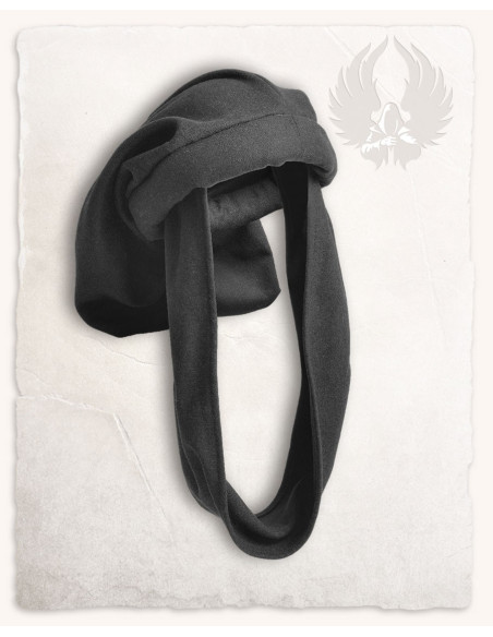 Medieval Raphael Cap in black, Unisex