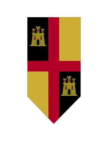 Medieval Banner Cross with Castles