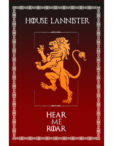 Banner Game of Thrones House Lannister (75x115 cms.)