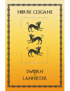 Banner Game of Thrones House Clegane (75x115 cms.)