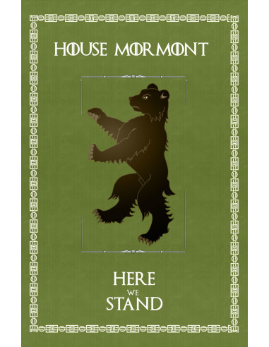 Banner Game of Thrones House Mormont (75x115 cms.)