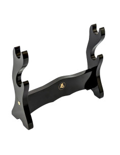 Wooden display for 2 katanas 2
