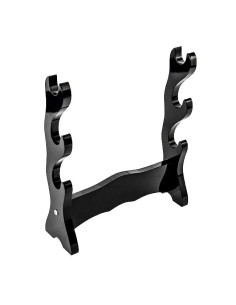 Wooden display for 3 katanas