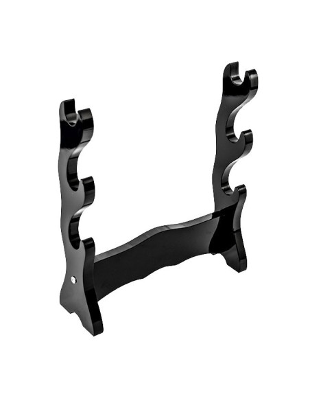 Wooden display for 3 katanas