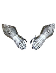 Medieval gauntlets Lions