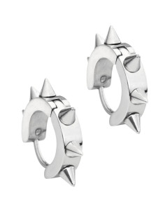 Silver gothic earrings