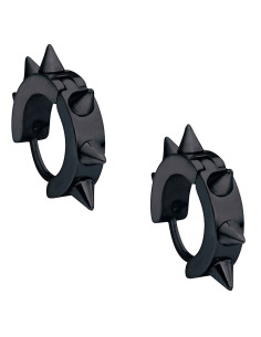 Black spiked gothic earrings