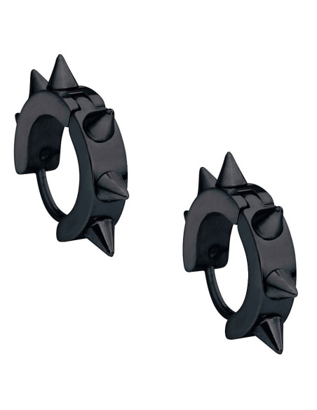 Black spiked gothic earrings