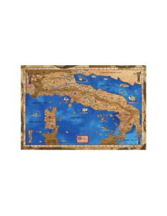 Medieval map of Italy