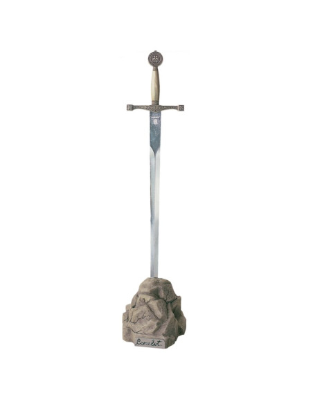 Open-cards Excalibur in the rock