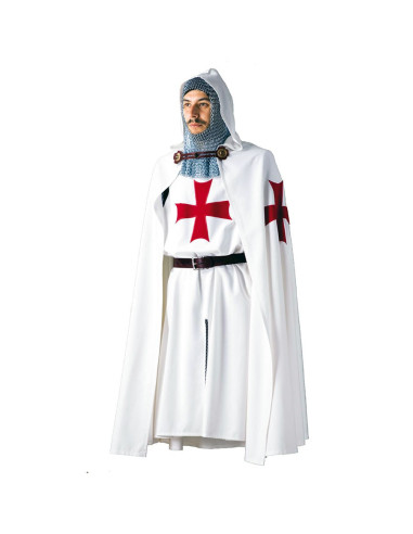 Templar cape with embroidered cross