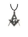 Masonic pendant with square and compass
