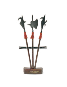 Support with 3 mini halberds
