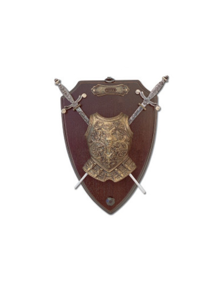 Panoply with swords and cuirass