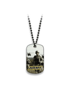 Army ball chain plate