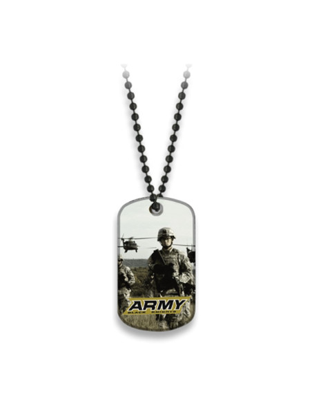 Army ball chain plate