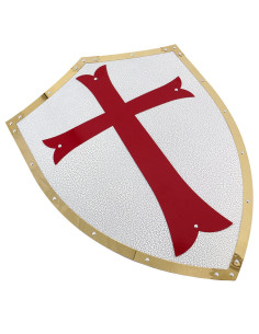 Templar Shield with Gold Edges