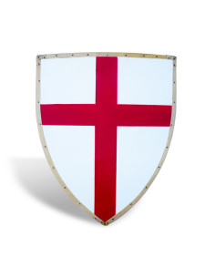 Functional Templar shield, edged