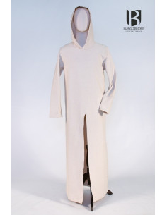 Renaud hooded tunic, off-white