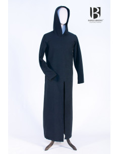 Renaud hooded tunic, black
