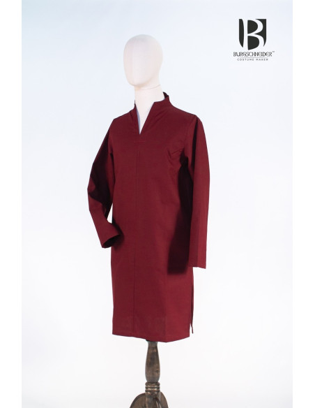 Ekwin short medieval tunic, red