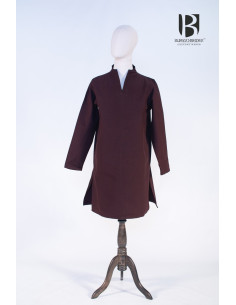 Ekwin short medieval tunic, brown
