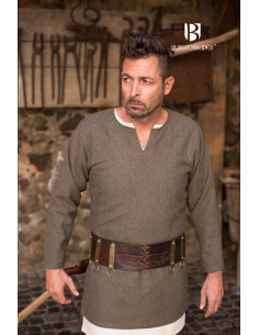 Tyr Short Tunic, Olive-Grey 2