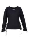 Medieval blouse Aila, black