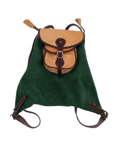 medieval leather backpack