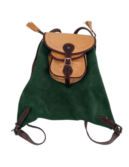 medieval leather backpack