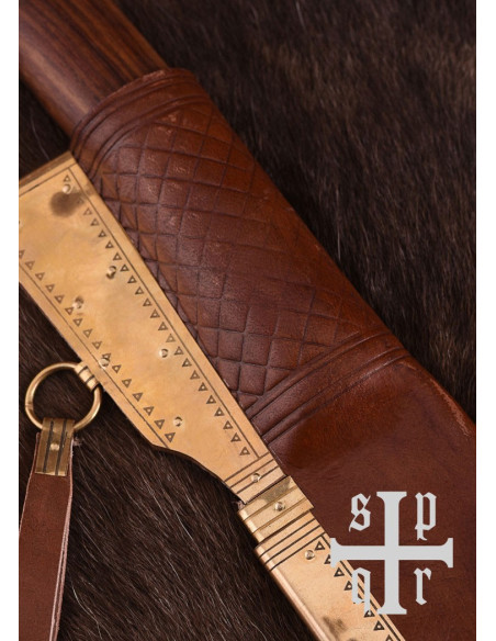 Scalexon with leather scabbard