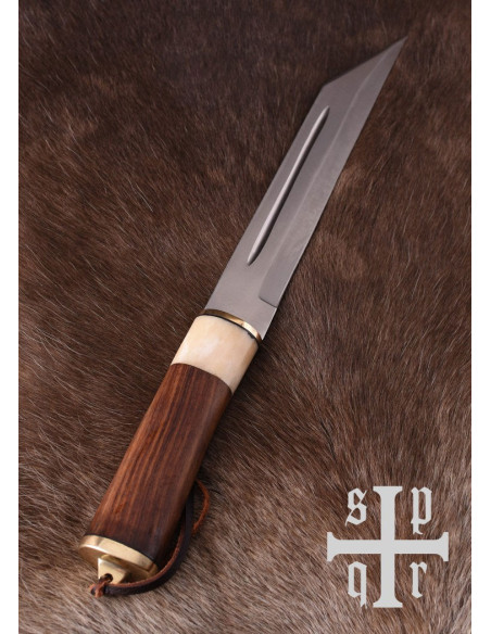 Scalexon with leather scabbard