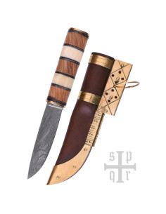 Viking Knife Seax, Damascus Steel