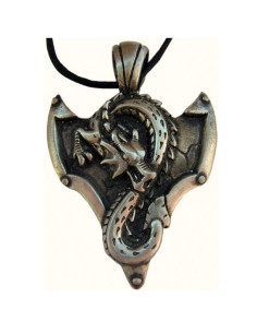 Metal Elemental Dragon Feng-Shui Pendant