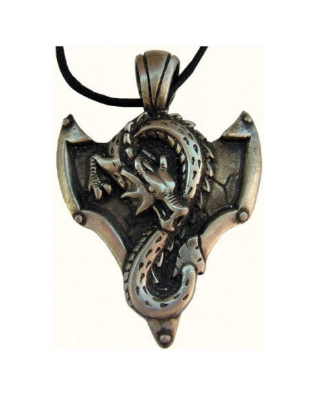 Metal Elemental Dragon Feng-Shui Pendant