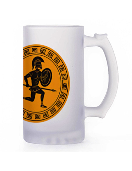 Beer mug Greek fighters, translucent...