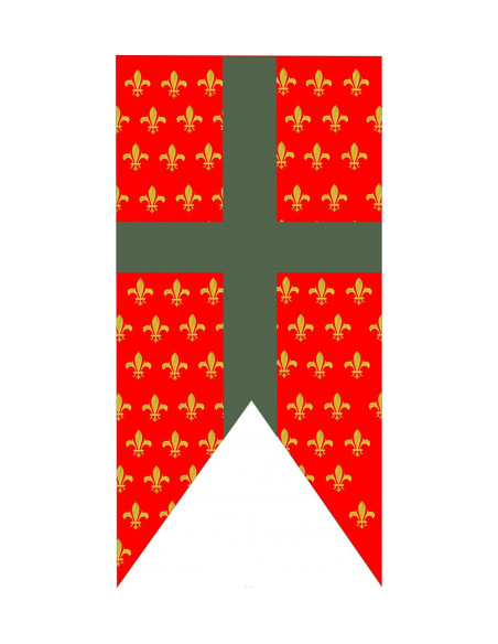 Medieval Banner Peaks in Fleur de Lis