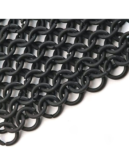 European Chainmail Shirt, blackened