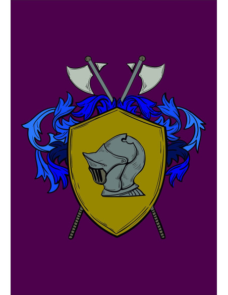 Medieval banner Heraldic Shield...