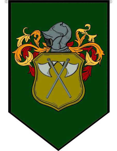 Medieval banner Heraldic Shield...