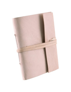 Medieval notepad, undyed leather