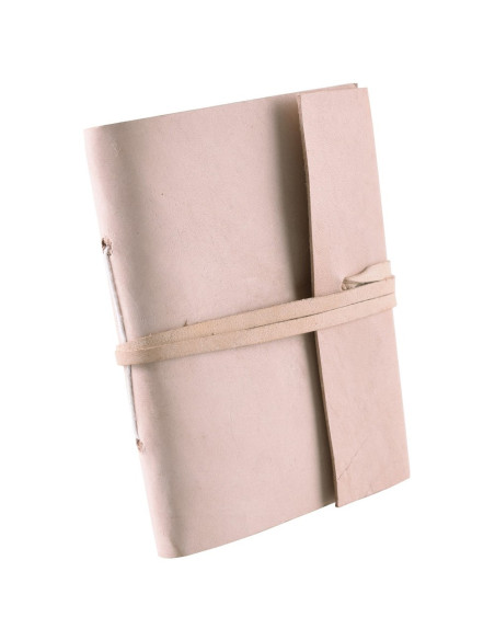 Medieval notepad, undyed leather