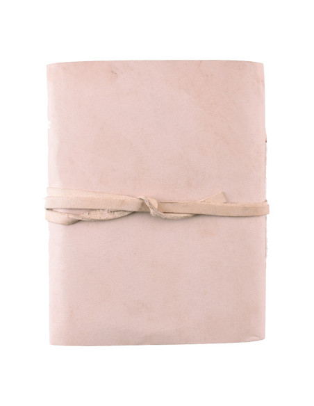 Medieval notepad, undyed leather
