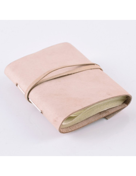 Medieval notepad, undyed leather