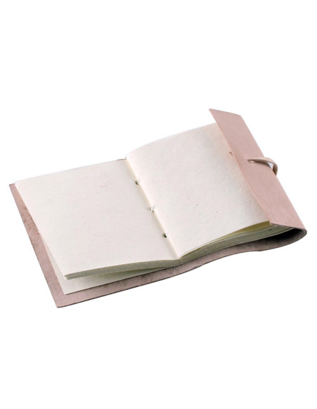Medieval notepad, undyed leather
