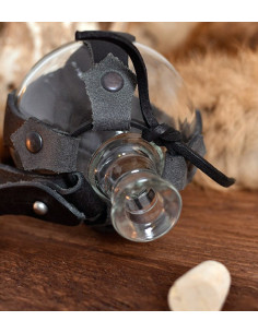 Glass bottle Bomb with leather baldric 2